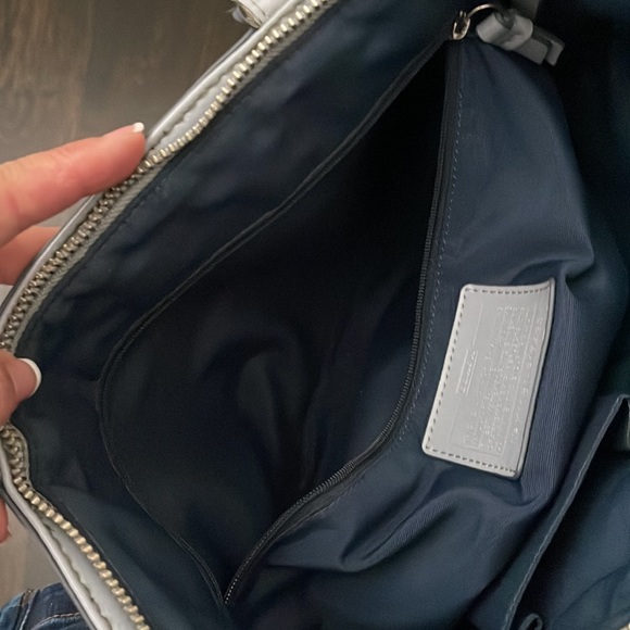 Coach Penelope optic Jakard signature canvas bag blue - Picture 11 of 12